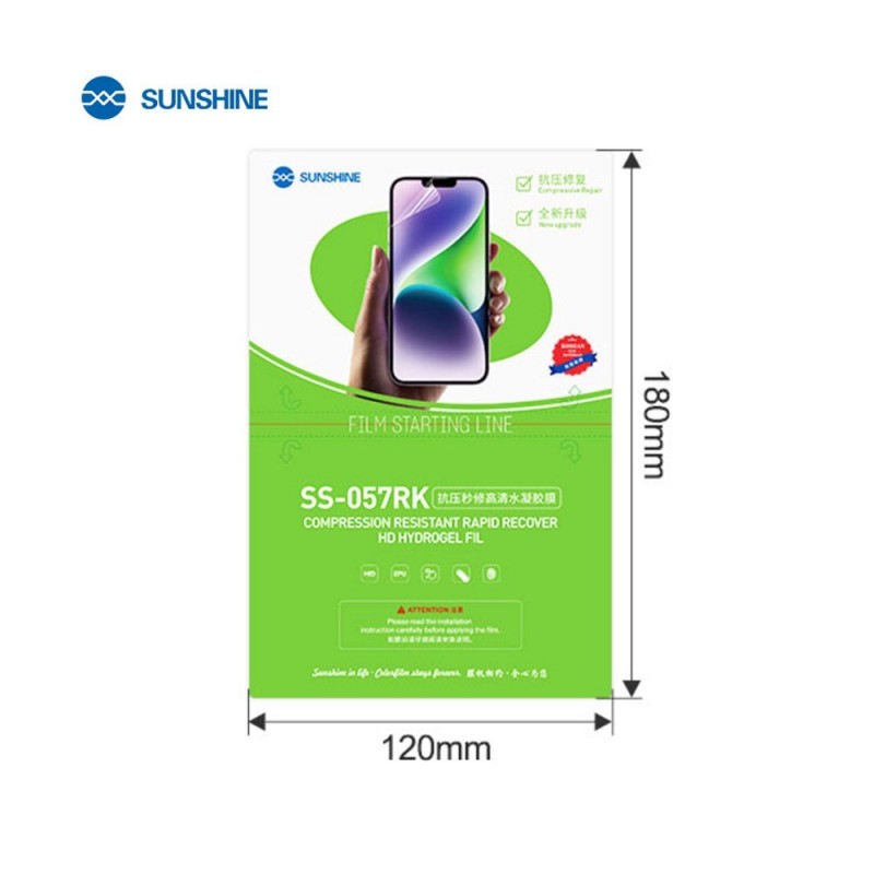 SUNSHINE SS-057RK Pellicola Protettiva Idrogel Ultra Chiara | 50 pcs