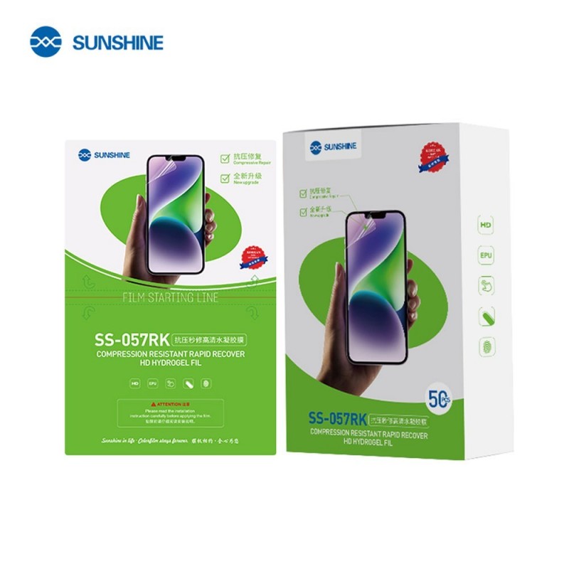 SUNSHINE SS-057RK Pellicola Protettiva Idrogel Ultra Chiara | 50 pcs