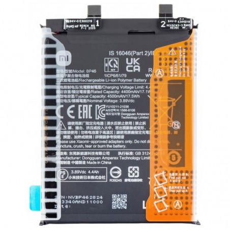 Acquista Xiaomi Service Pack Batteria BP46 Originale per 12 / 12X | 2201123C 2201123G 2112123AC 2112123AG in vendita