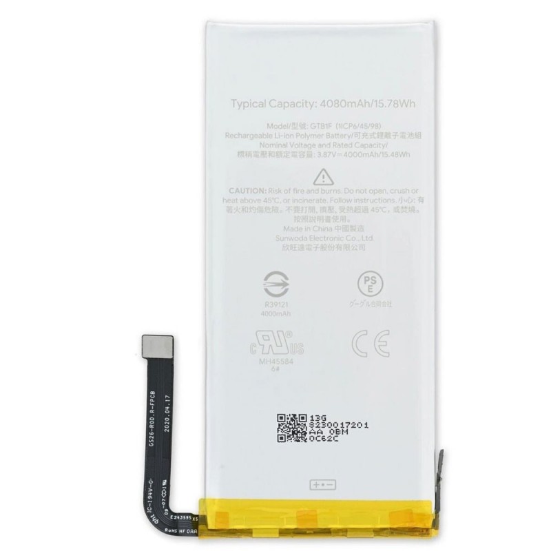 Google Service Pack Batteria GTB1F Originale per Pixel 5