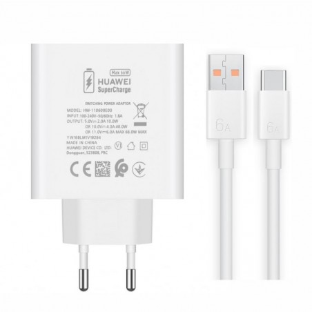 Honor 66W Charger + 6A SuperCharge Cable ORIGINAL | HN-110600E00