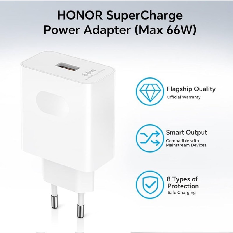 Honor Caricabatterie 66W + Cavo 6A SuperCharge ORIGINALE | HN-110600E00