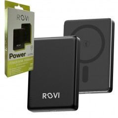 Photo of ROVI Power Bank LX12 Plus 10000 mAh Caricabatterie MagSafe Portatile Wireless | Nero - Rovi