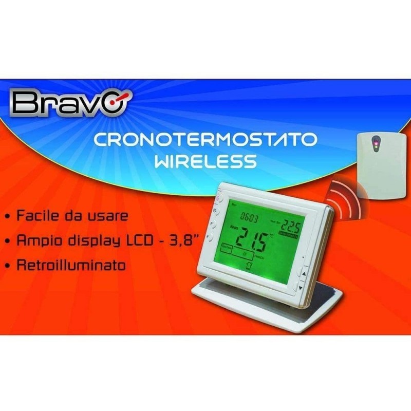 Bravo Wireless Digital Chronothermostat with Automatic Daily and Weekly Programming