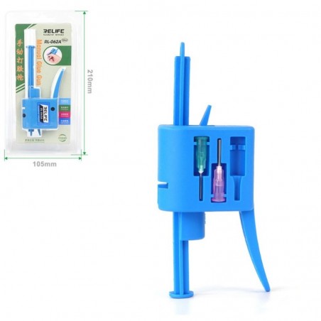 Scopri RELIFE RL-062A Pistola Dosatore Per Pasta Saldante, Colla, Flussante | Flaconi da 10CC in dettaglio