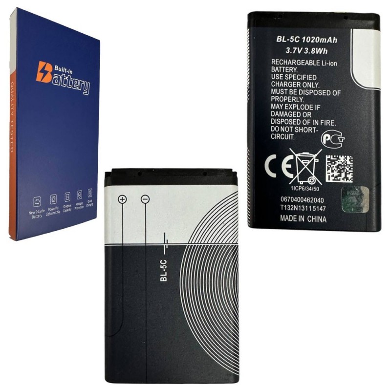 Batteria Compatibile BL-5C Per Nokia / Brondi Magnum 4 President Amico Fidato Sincero Comfort Chic Energizer E4 E4EU3 BL-5C