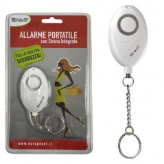 BRAVO BRAVO Allarme Portatile con Sirena Integrata da 105dB Pratico e Discreto | White for sale