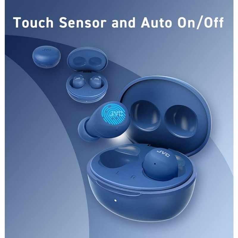 JVC HA-Z66T-AE True Wireless Bluetooth In-Ear Headphones Gumy Mini Earphone Blue