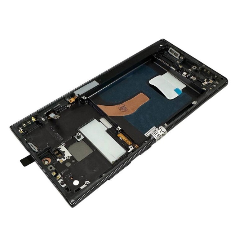 Display LCD SOFT OLED (FULL SIZE) + Frame Per Samsung Galaxy S22 Ultra SM-S908 Nero