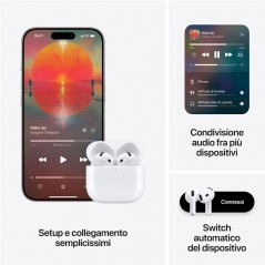 Immagine prodotto Apple Airpods 4 ANC (Active Noise Cancelling) MXP93ZM/A Auricolare Bluetooth