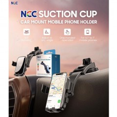Acquista NCC Supporto da Auto CH20 Universale con Ventosa da Cruscotto Fino a 7" | Nero su Smartness