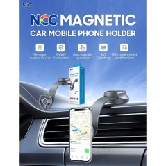 Discover NCC Supporto da Auto CH30 MagSafe N52 Magnetico Rotazione 360° da Cruscotto | Black details