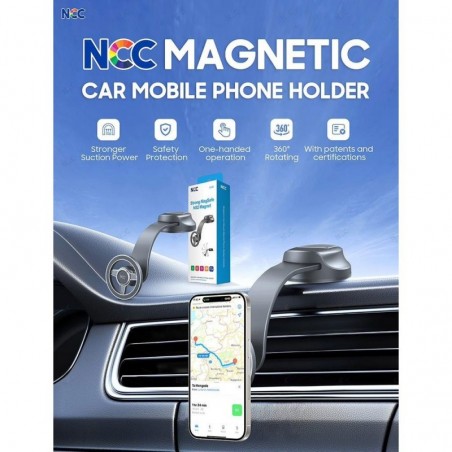 Discover NCC Supporto da Auto CH30 MagSafe N52 Magnetico Rotazione 360° da Cruscotto | Black details