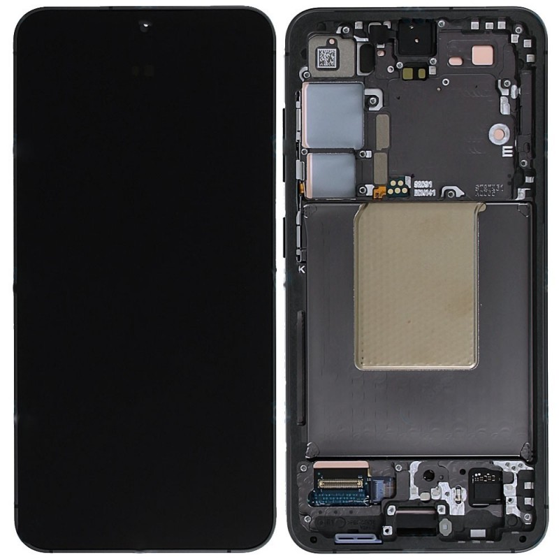 Samsung Service Pack Original LCD Display + Frame For Galaxy S24 5G 2024 S921 | Black