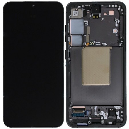 Samsung Service Pack Original LCD Display + Frame For Galaxy S24 5G 2024 S921 | Black