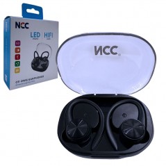 NCC NCC Auricolare Bluetooth O11 Cuffie Wireless OWS Display Led Audio HIFI | Black for sale