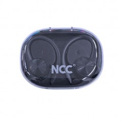 NCC Auricolare Bluetooth O11 Cuffie Wireless OWS Display Led Audio HIFI | Black