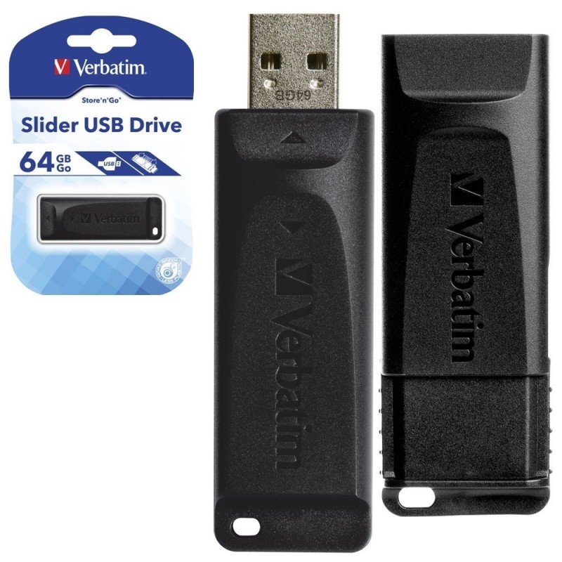 Verbatim Pen Drive Usb 2.0 Store N'Go 64gb Nero