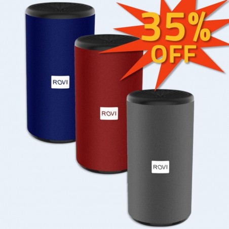 Acquista ROVI Speaker Wireless 5W RS02 Cassa Bluetooth Con Batteria 1200mAh | Silver - Blu - Rosso su Smartness