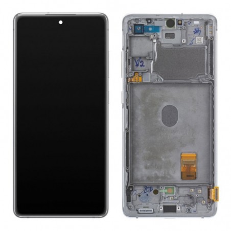 Samsung SERVICE PACK Display LCD ORIGINALE + Frame Per Galaxy S20 FE G780F G781 | Cloud Navy Blu | NO ANTENNA 5G