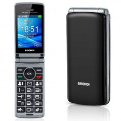 Acquista BRONDI AMICO SINCERO Cellulare Senior DualSim Bluetooth 2.1 | Nero in vendita