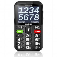 Immagine prodotto BRONDI AMICO CHIC Cellulare Senior DualSim GSM | Nero