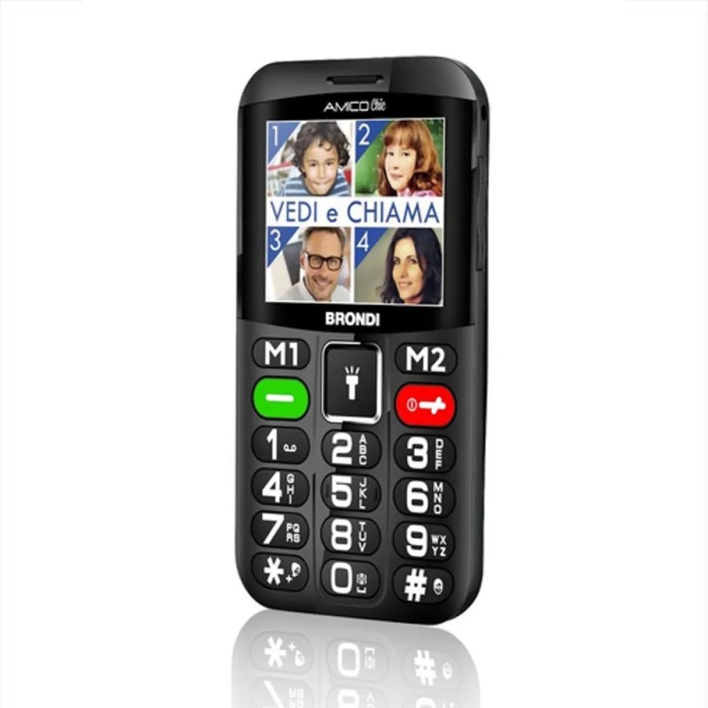 BRONDI AMICO CHIC Senior DualSim GSM Cell Phone | Black