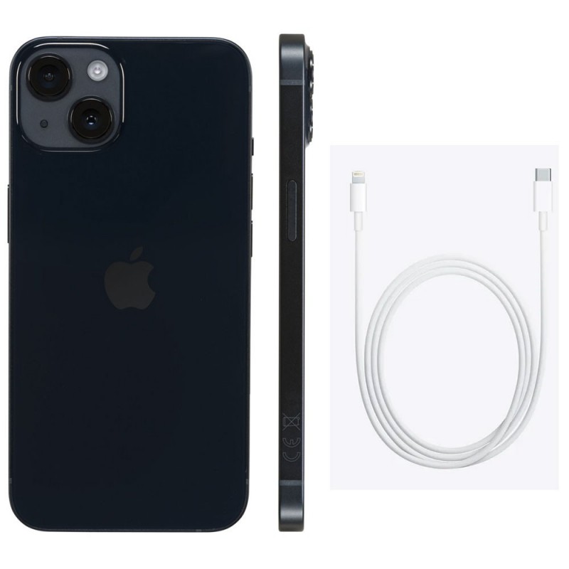 IPHONE 14 128 GB MIDNIGHT eSIM - PRE OWNED GRADE A/A+ (SCATOLA + CAVO LIGHTNING USB-C) - 12 MESI DI GARANZIA