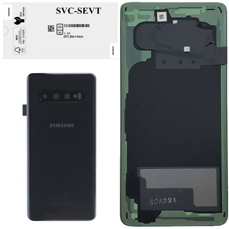 Samsung Back Cover Originale Service Pack Per Galaxy S10 SM-G973F | Prism Black