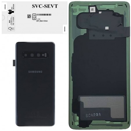 Buy Samsung Back Cover Originale Service Pack con Camera Frame per Galaxy S10 SM-G973F | Nero online