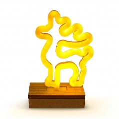 Buy ROVI Forever Light Lampada Neon Luce Led Decorativo USB PLUG Switch On-Off | Renna Giallo online