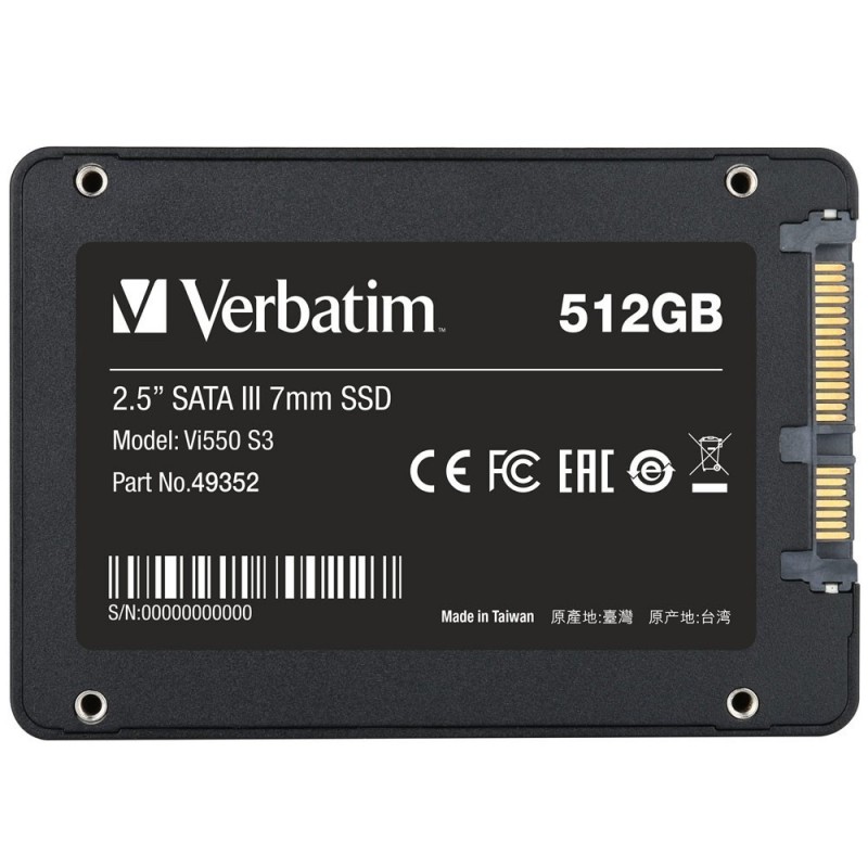 Verbatim SSD Interno 512GB Vi550 S3 2.5" SATA III