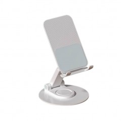 Acquista NCC Supporto da Tavolo CH13 Regolabile e Pieghevole per Smartphone in Metallo | Bianco in vendita