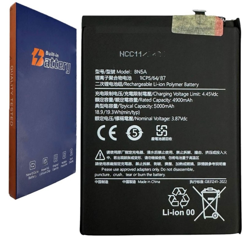  Compatible Battery BN5A forXiaomi Redmi Note 10 5G / Redmi 10 / Poco M3 Pro