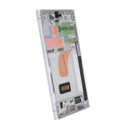 Samsung Service Pack Original LCD Display + Frame For Galaxy S23 Ultra 5G S918 | Cream / Beige