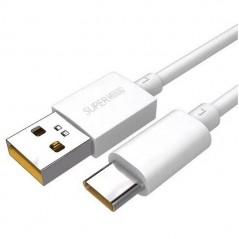Discover Oppo / Realme Cavo 6A SUPERVOOC CHARGE da USB-A a USB-C da 1 Metro Bianco | Bulk details
