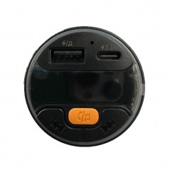 Acquista NCC CaricaBatterie Da Auto 3A Doppia Porta USB-A + USB-C Bluetooth 5.3 | Nero R21 su Smartness