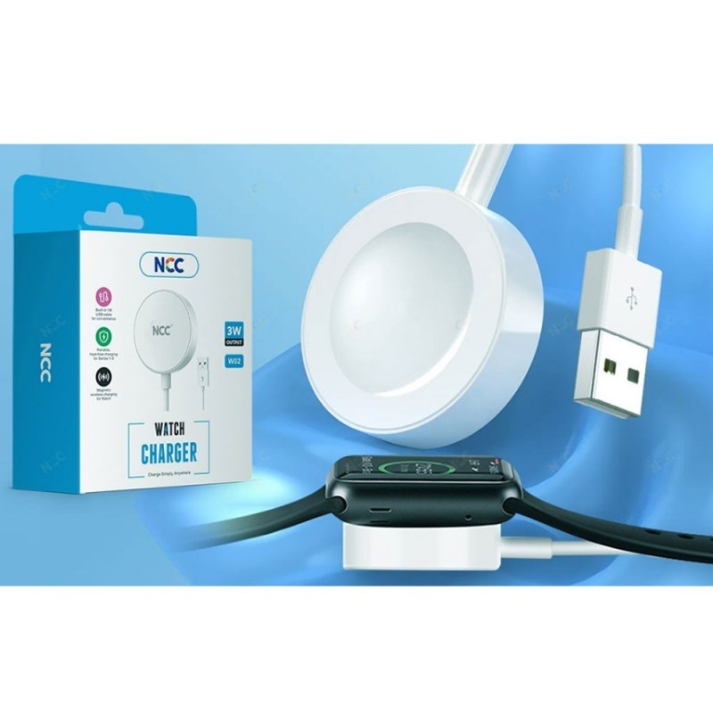 NCC 3W Magnetic Wireless Charger for Watch | White W02