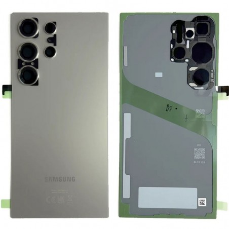 Samsung Back Cover Originale Service Pack per Galaxy S24 Ultra SM-S928B | Titanium Gray