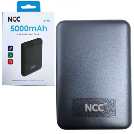 Acquista NCC Power Bank 5000mAh Mini Caricabatterie Portatile Compatto | Nero BP02 su Smartness