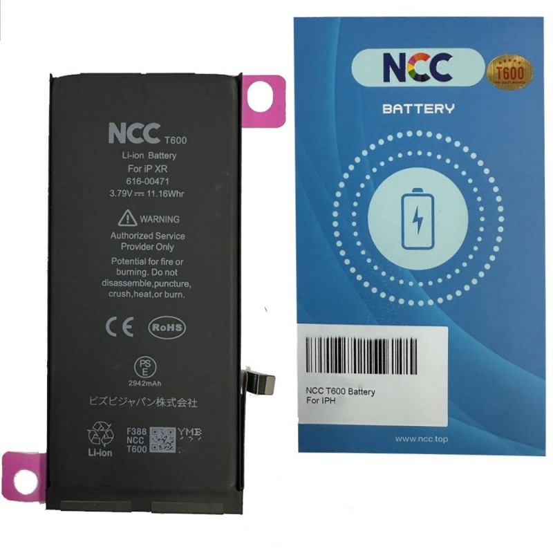 NCC T600 Battery Compatible with Apple iPhone XR A1984 A2105 A2106 | TI Chip - 2942mAh