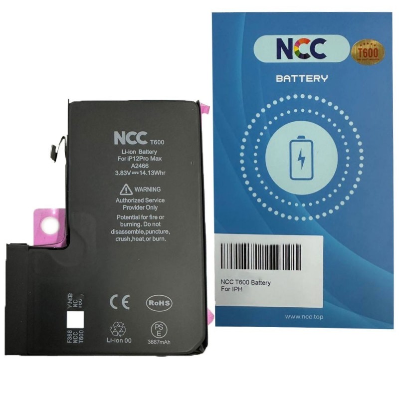 NCC T600 Compatible Battery for Apple iPhone 12 Pro Max | TI Chip 3687mAh