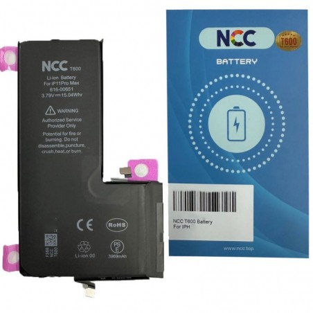 Acquista NCC T600 Batteria Compatibile per Apple iPhone 11 Pro Max | TI Chip 3969mAh su Smartness