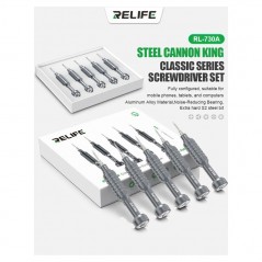RELIFE Steel King Cacciaviti 5 in 1 RL-730A Punte in Acciaio S2