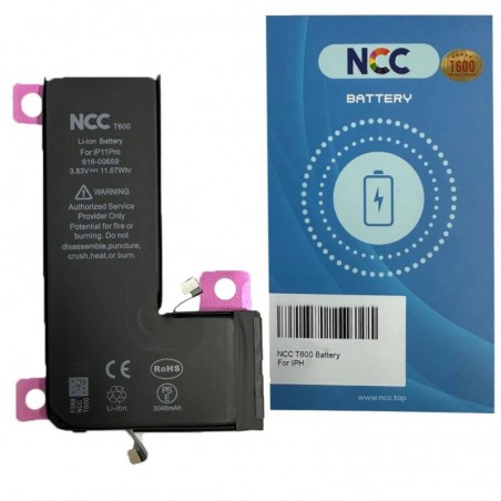 Foto di NCC T600 Batteria Compatibile per Apple iPhone 11 Pro A2215 A2160 A2217 | TI Chip - 3046mAh - NCC