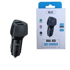 Acquista NCC CaricaBatterie da Auto 2.4A Doppia porta USB-A Car Charger | Nero R12 in vendita