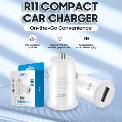 NCC Car Charger 2A USB-A Mini Car Charger 10W | White R11