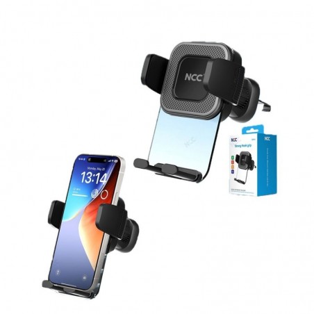 Buy NCC Supporto da Auto CH14 Universale con Clip Per Bocchetta d'areazione | Black and Transparent online