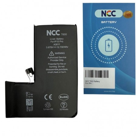 NCC NCC T600 Batteria Compatibile per Apple iPhone 15 Pro for sale
