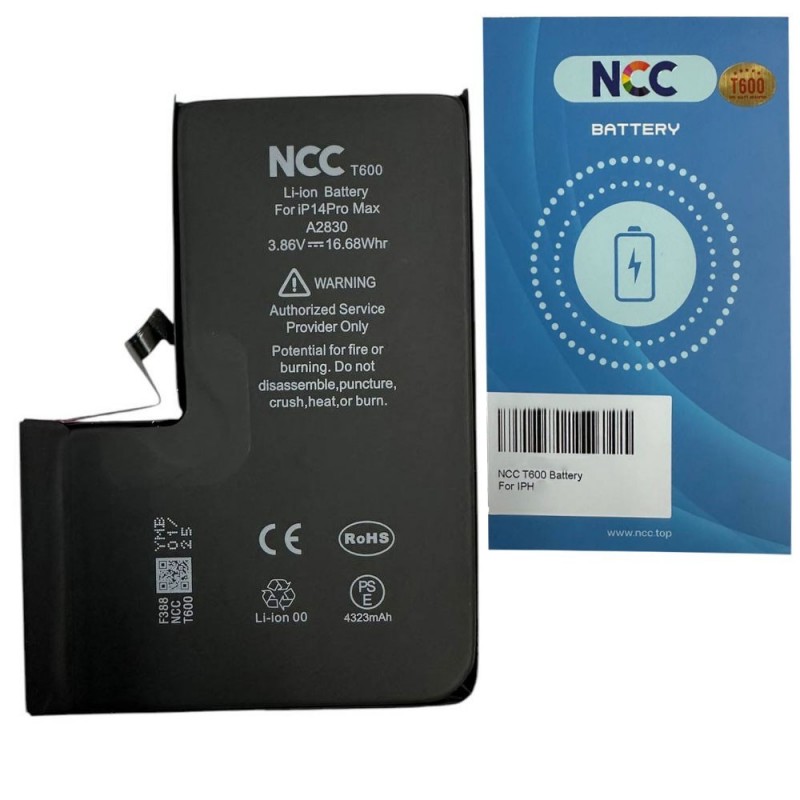 NCC T600 Compatible Battery for Apple iPhone 14 Pro Max | TI Chip